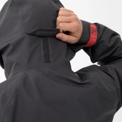 Quechua Kids’ Hiking Jacket – MH 550 Black -Outdoor Adventure Shop kids hiking waterproof jacket mh550 black 6