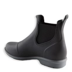Kids' Horse Riding Boots - 100 Black/Grey -Outdoor Adventure Shop kids horse riding boots 100 black grey 2