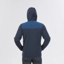 Quechua Men's Hiking Fleece Hoodie - U-Warm SH 100 Blue -Outdoor Adventure Shop men s hiking fleece hoodie u warm sh 100 blue 2