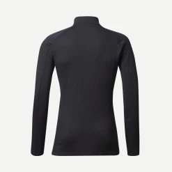 Men's Hiking Long-Sleeved Merino T-Shirt - Trek 500 Black -Outdoor Adventure Shop men s hiking long sleeved merino t shirt trek 500 black 2