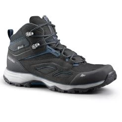 Quechua Men's Waterproof Hiking Shoes - MH 100 Black