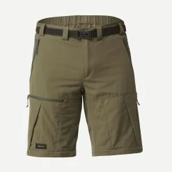 Men’s Hiking Convertible Pants - MT 500 Khaki -Outdoor Adventure Shop mens hiking convertible pants mt 500 khaki 2