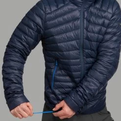 Men’s Hiking Down Jacket – MT 100 Navy -Outdoor Adventure Shop mens hiking down jacket mt 100 navy 3