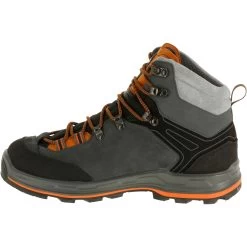 Men’s Leather Hiking Boots - MT 100 Grey -Outdoor Adventure Shop mens hiking leather boots mt 100 1