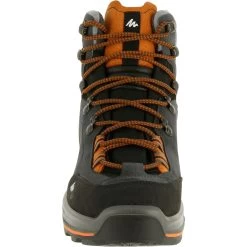 Men’s Leather Hiking Boots - MT 100 Grey -Outdoor Adventure Shop mens hiking leather boots mt 100 2