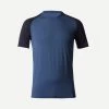Men’s Hiking Merino Wool T-Shirt - MT 500 Blue -Outdoor Adventure Shop mens hiking merino wool t shirt mt 500 blue
