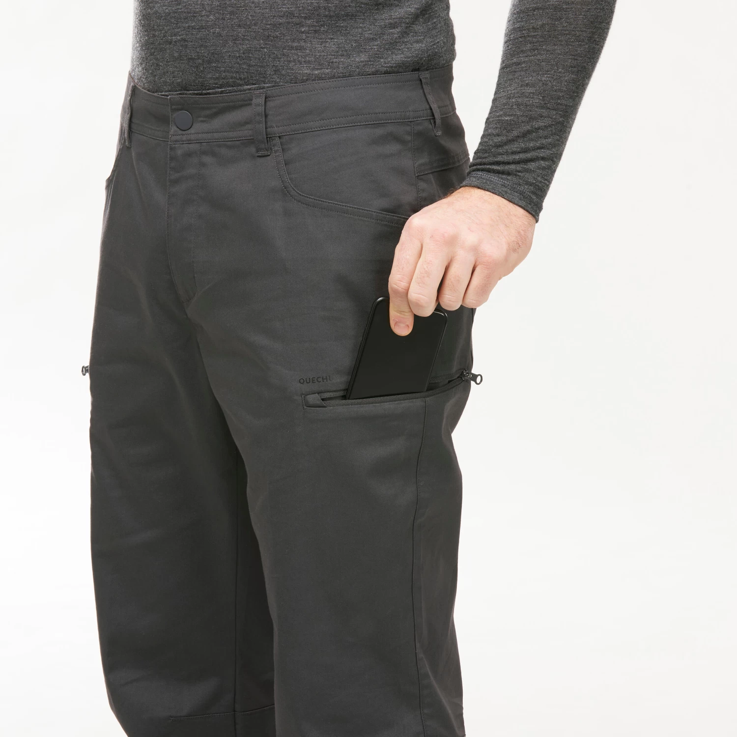Quechua Men’s Hiking Pants - NH 500 Grey 13 Quechua Men’s Hiking Pants - NH 500 Grey - Image 11