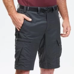 Men’s Hiking Shorts - MT 500 Grey -Outdoor Adventure Shop mens hiking shorts mt 500 grey 3