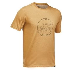 Quechua Men’s Hiking T-Shirt - NH 100 Beige