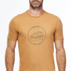 Quechua Men’s Hiking T-Shirt - NH 100 Beige -Outdoor Adventure Shop mens hiking t shirt nh 100 beige 4