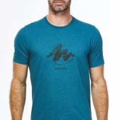 Quechua Men’s Hiking T-Shirt - NH 100 Blue -Outdoor Adventure Shop mens hiking t shirt nh 100 blue 4