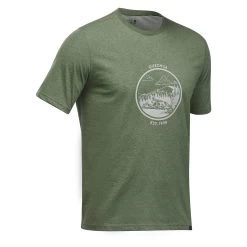Quechua Men’s Hiking T-Shirt - NH 100 Khaki