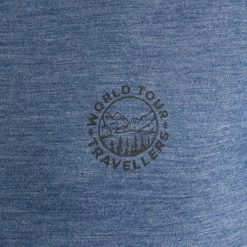 Men’s Hiking T-Shirt - Travel 100 Blue -Outdoor Adventure Shop mens hiking t shirt travel 100 blue 4