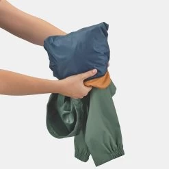 Quechua Men’s Hiking Waterproof Jacket - NH 150 Green/Blue -Outdoor Adventure Shop mens hiking waterproof jacket nh 150 green grey 6