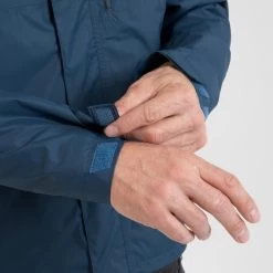 Quechua Men’s Hiking Waterproof Jacket – NH 500 Blue -Outdoor Adventure Shop mens hiking waterproof jacket nh 500 blue 2