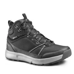 Quechua Men’s Waterproof Hiking Boots - NH150 Mid Black