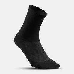 Quechua Hiking High Socks 2-Pack - 100 Black -Outdoor Adventure Shop mh 100 hiking high socks 2 pack 2