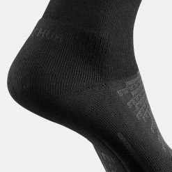 Quechua Hiking High Socks 2-Pack - 100 Black -Outdoor Adventure Shop mh 100 hiking high socks 2 pack 4