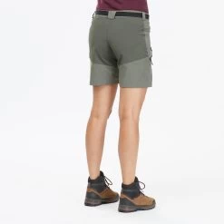 Women's Hiking Shorts - MT 500 Khaki -Outdoor Adventure Shop mt 500 hiking shorts women 2