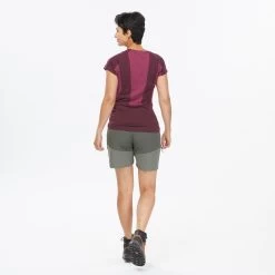 Women's Hiking Shorts - MT 500 Khaki -Outdoor Adventure Shop mt 500 hiking shorts women 6