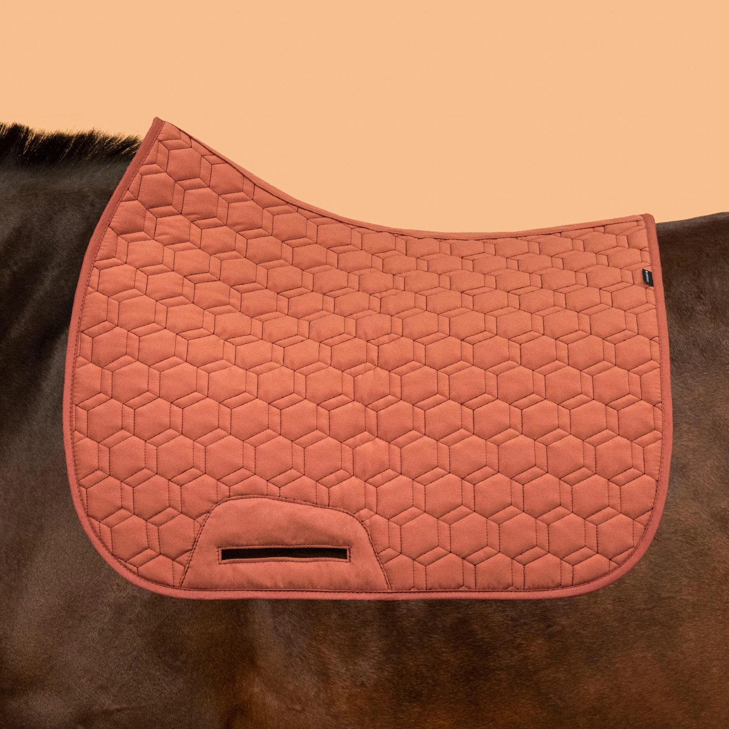 Reversible Horse And Pony Saddle Cloth 500 - Terracotta/Burgundy 6 Reversible Horse And Pony Saddle Cloth 500 - Terracotta/Burgundy - Image 4