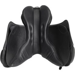 Schooling 17½" Fully-Fitted Horseback Riding All-Purpose Leather Saddle - Black -Outdoor Adventure Shop schooling 17 fully fitted horseback riding all purpose leather saddle black 2