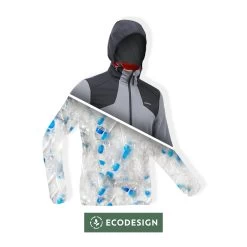 Quechua Men’s Hiking Fleece Jacket - SH 500 Grey -Outdoor Adventure Shop sh 500 x warm fleece jacket men 2