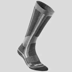 Quechua High Hiking Socks - SH 500 Grey -Outdoor Adventure Shop sh 520 x warm hiking high socks adults 1