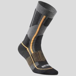 Quechua Mid-Height Hiking Socks - SH 500 Grey -Outdoor Adventure Shop sh 520 x warm hiking mid socks adults 2