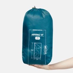 Quechua Sleeping Bag 5°C To 10°C - Arpenaz 10º New Zip Turquoise 11 Quechua Sleeping Bag 5°C To 10°C - Arpenaz 10º New Zip Turquoise -Outdoor Adventure Shop sleeping bag 5c to 10c arpenaz 10 new zip turquoise 2
