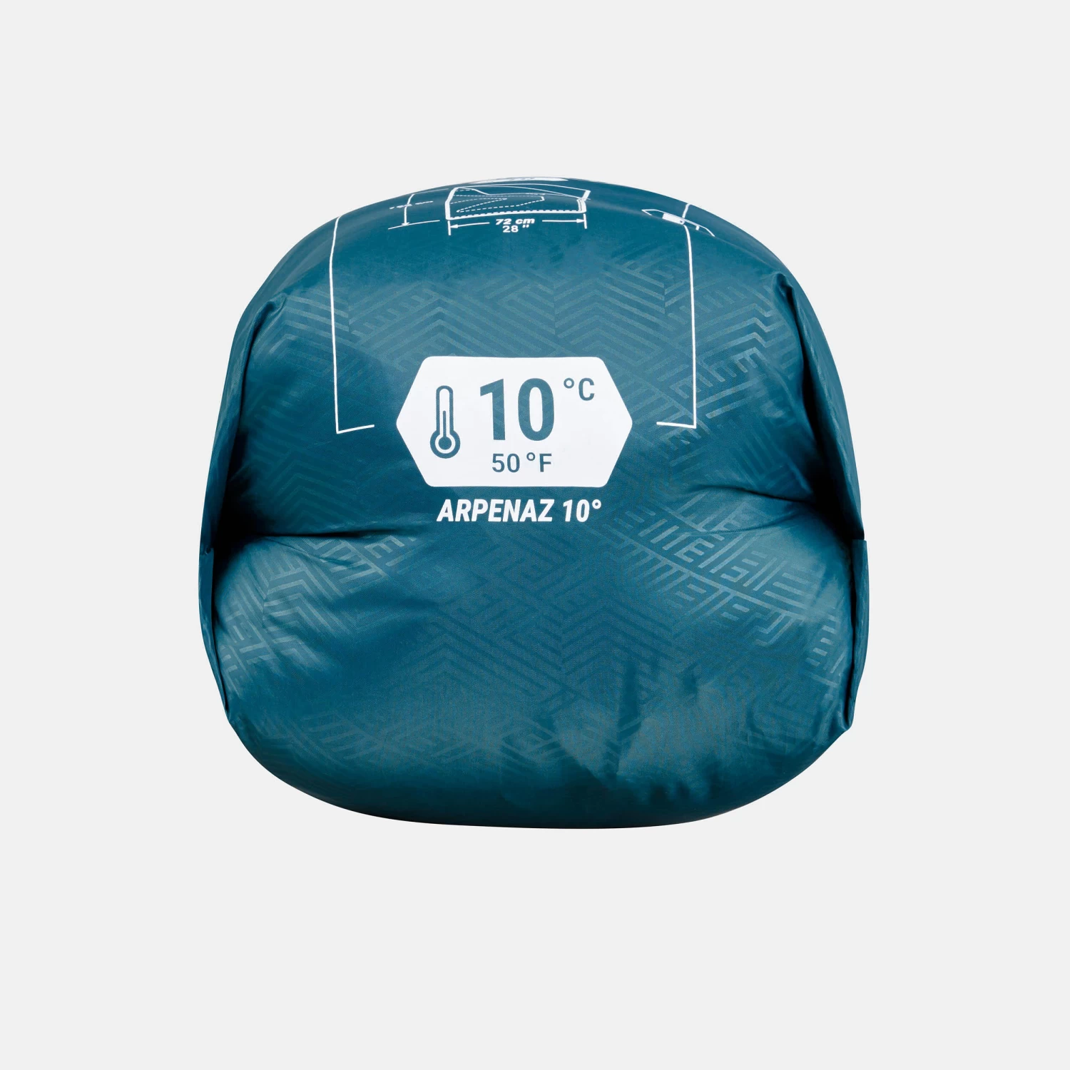 Quechua Sleeping Bag 5°C To 10°C - Arpenaz 10º New Zip Turquoise 6 Quechua Sleeping Bag 5°C To 10°C - Arpenaz 10º New Zip Turquoise - Image 4