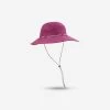 Trek 500 Mountain Trekking Anti-UV Hat Purple - Women's