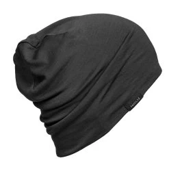 Merino Wool Hat - Trek 500 Black -Outdoor Adventure Shop trek 500 mountain trekking merino wool hat 1
