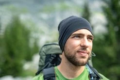 Merino Wool Hat - Trek 500 Black -Outdoor Adventure Shop trek 500 mountain trekking merino wool hat 4