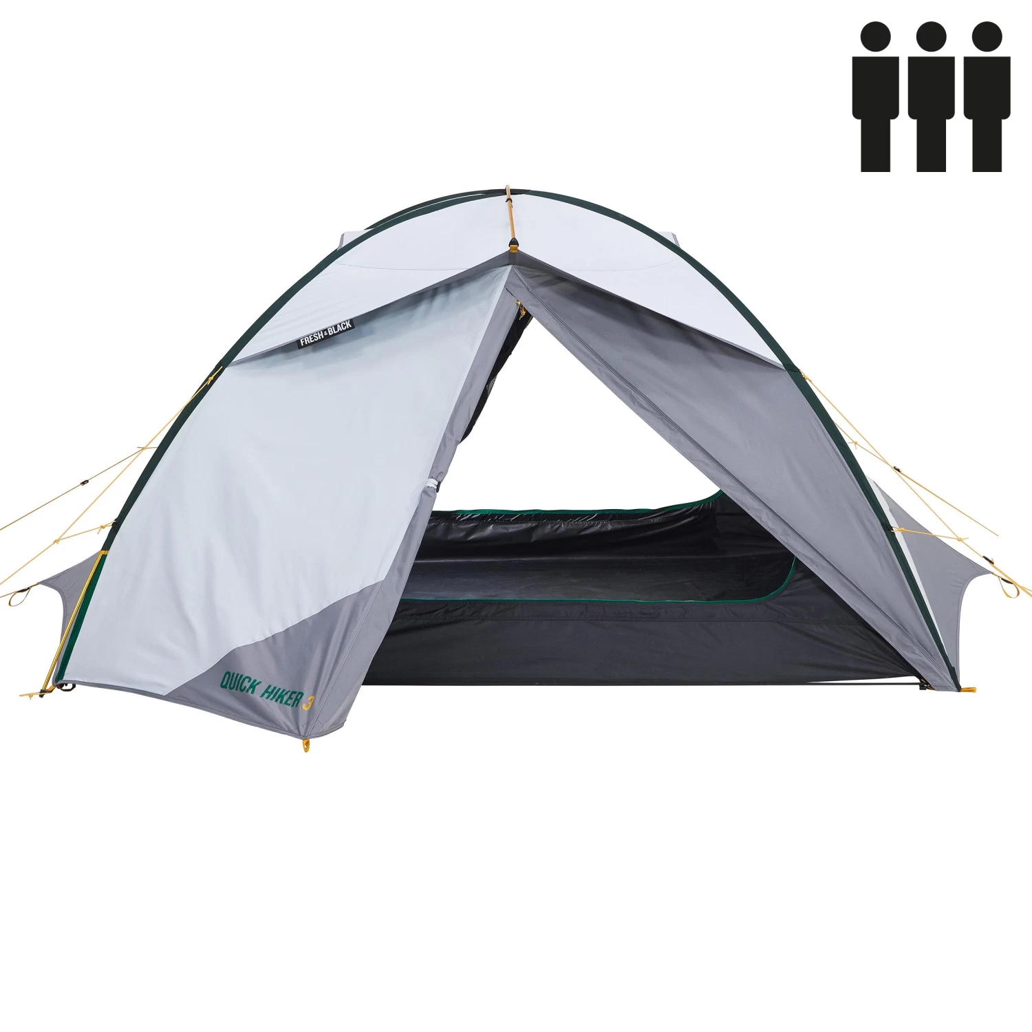 3-Person Fresh & Black Trekking Tent - Quickhiker 5 3-Person Fresh & Black Trekking Tent - Quickhiker - Image 3