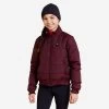Kids' Horse Riding Warm Jacket - 500 Burgundy -Outdoor Adventure Shop warm horse riding jacket 500 kids burgundy with pink zip
