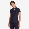 Women's Short-Sleeved Horse Riding Polo - 500 Blue -Outdoor Adventure Shop women s horse riding polo shirt 500 navy