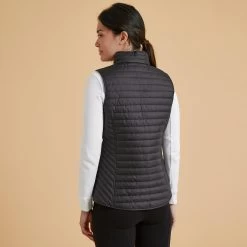 Women's Sleeveless Horse Riding Down Jacket - 100 Black -Outdoor Adventure Shop women s sleeveless horse riding padded vest 100 black 3