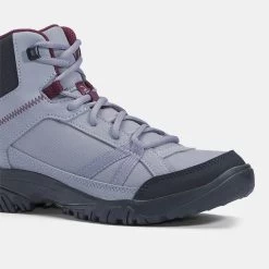 Quechua Women’s Hiking Boots - NH 100 Grey 16 Quechua Women’s Hiking Boots - NH 100 Grey -Outdoor Adventure Shop womens hiking boots nh 100 grey 6