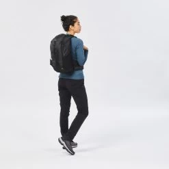 Quechua Women’s Hiking Convertible Pants - MH 500 Black -Outdoor Adventure Shop womens hiking convertible pants mh 500 black 1