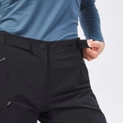 Quechua Women’s Hiking Convertible Pants - MH 500 Black -Outdoor Adventure Shop womens hiking convertible pants mh 500 black 5