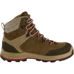 Women’s Leather Hiking Boots - MT 100 Beige -Outdoor Adventure Shop womens hiking leather boots mt 100 beige 1