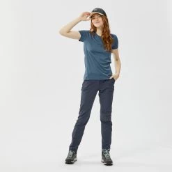 Quechua Women’s Hiking Pants - MH 100 Navy Blue -Outdoor Adventure Shop womens hiking pants mh 100 navy blue 2