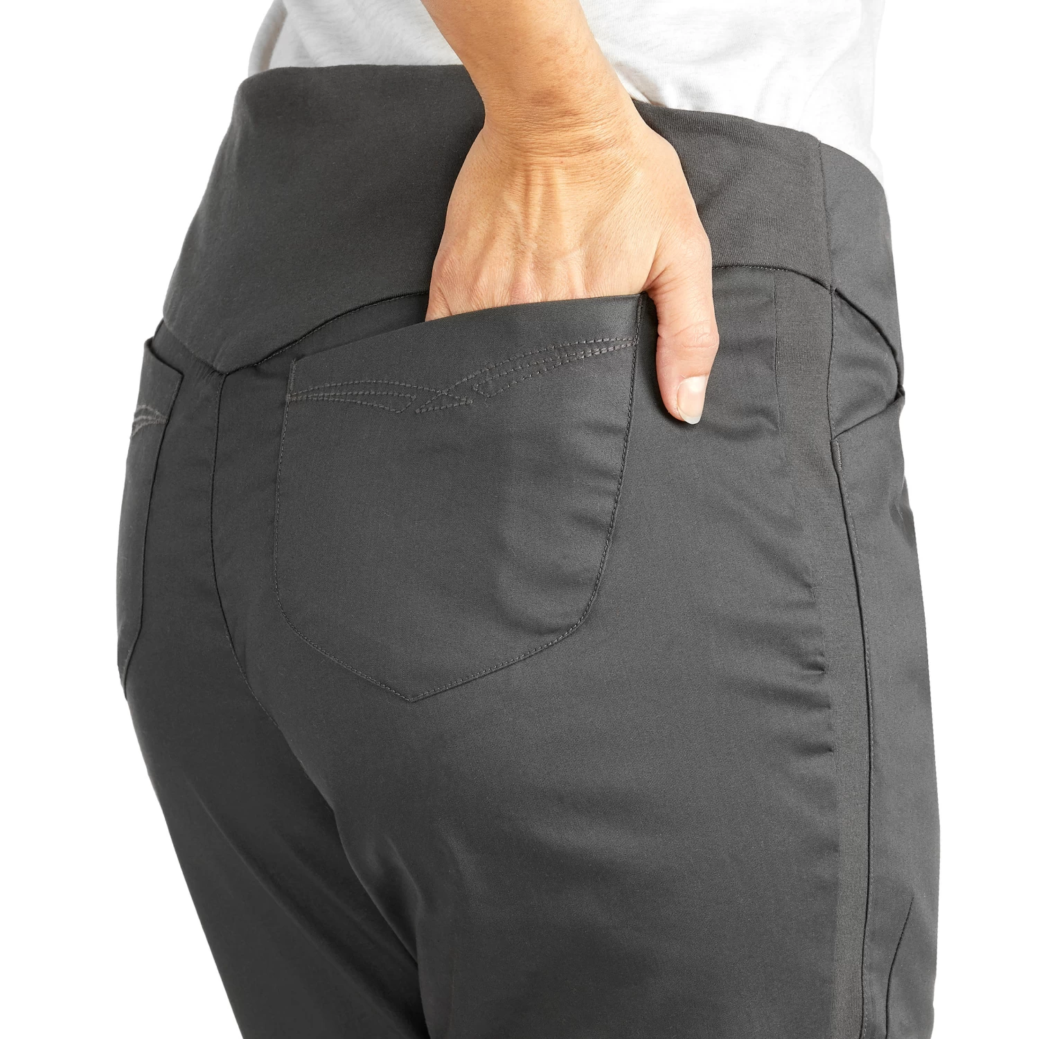 Quechua Women’s Hiking Pants - NH 500 Grey 10 Quechua Women’s Hiking Pants - NH 500 Grey - Image 8