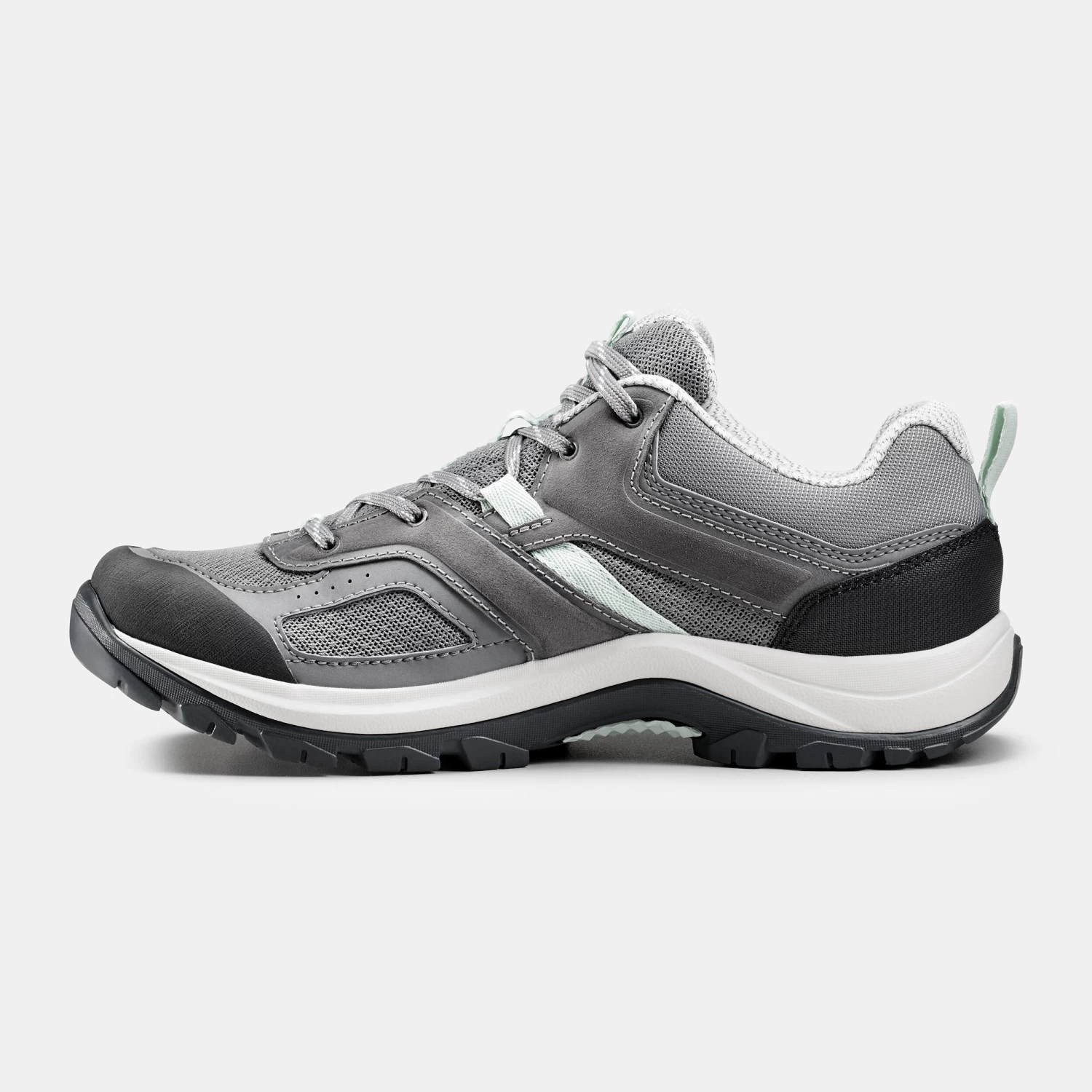 Quechua Women’s Hiking Shoes – MH 100 Grey/Green 5 Quechua Women’s Hiking Shoes – MH 100 Grey/Green - Image 3