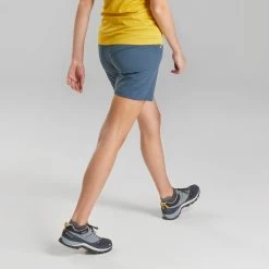 Quechua Women’s Hiking Shorts - MH 500 Blue/Grey -Outdoor Adventure Shop womens hiking shorts mh 500 blue grey 2