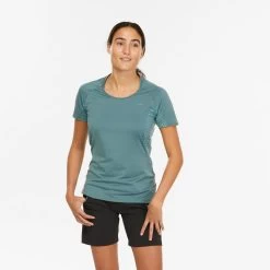 Quechua Women’s Hiking T-Shirt - MH 500 -Outdoor Adventure Shop womens hiking t shirt mh 500 2