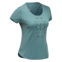 Quechua Women’s Hiking T-Shirt - NH 500 Green