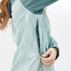 Quechua Women’s Hiking Jacket - MH 100 Green -Outdoor Adventure Shop womens hiking waterproof jacket mh 100 green 8