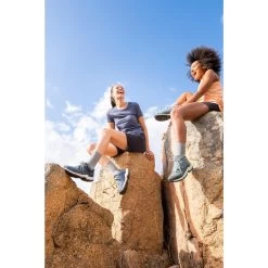 Quechua Women’s Hiking Shoes - MH 500 Blue -Outdoor Adventure Shop womens hiking waterproof shoes mh 500 blue 7